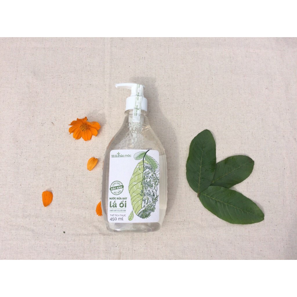 Nước Rửa Bát Lá Ổi 450ml Tôi Là Thảo Mộc