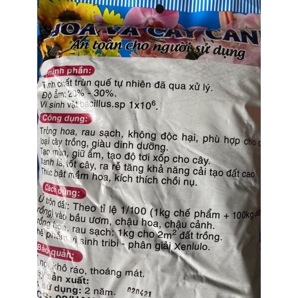 Phân trùn Quế chuyên dùng cho hoa & cây kiểng (túi 2kg)