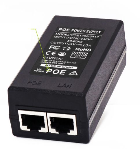 Nguồn POE 24V 1A cho camera IP, modem, swicth....