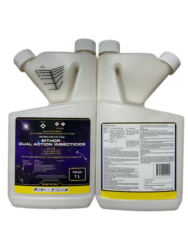 (Nhập Mỹ - Ko mùi)) Thuốc diệt muỗi, diệt rệp giường, diệt gián... BITHOR DUAL ACTION 1 lít
