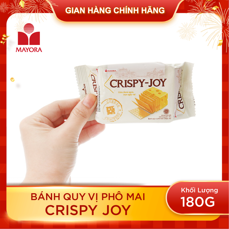BÁNH QUY VỊ PHÔ MAI CRISPY JOY 180G
