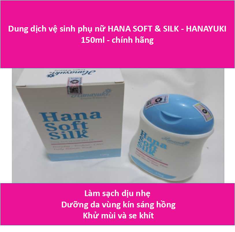 Dung Dịch Vệ Sinh Phụ Nữ Hana Soft Silk Hanayuki 150ml