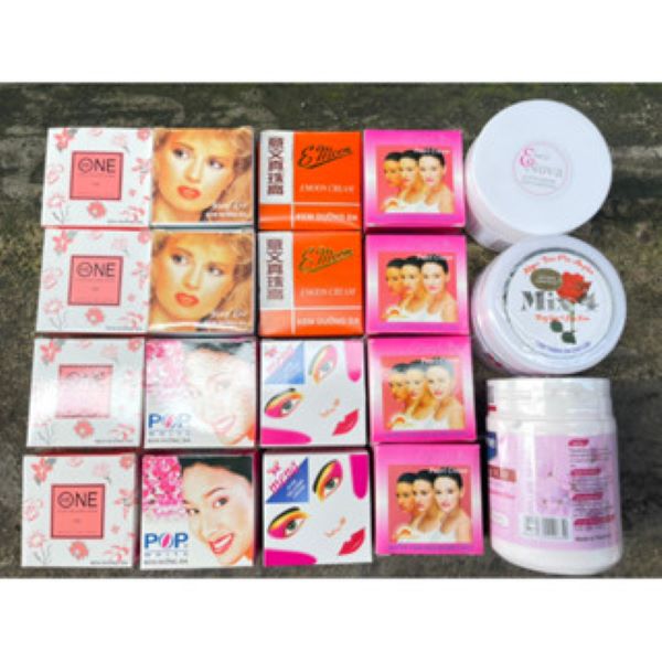 Combo kem cho khách chuyên trộn siêu trắng body