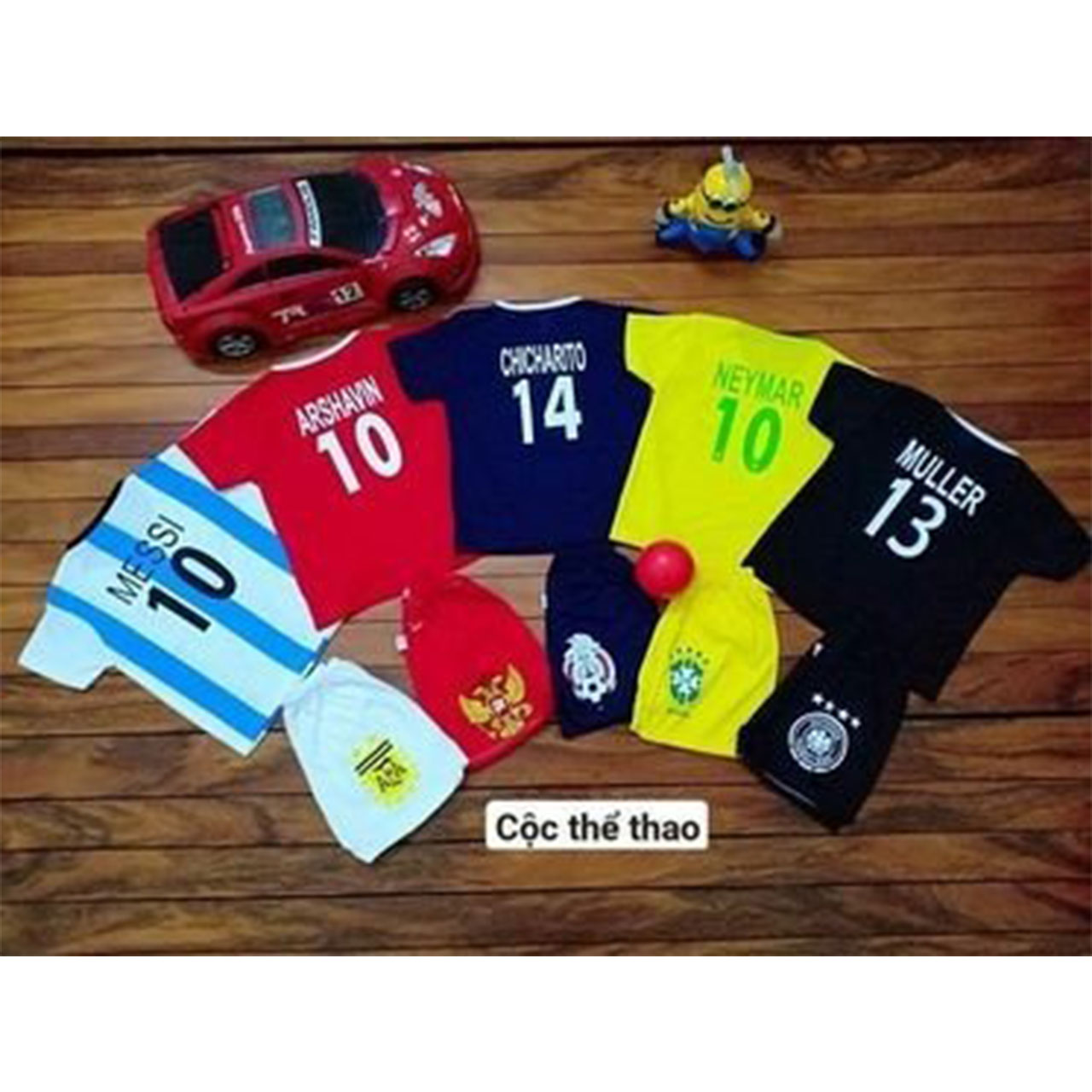 Sét 5 bộ cộc thể thao cho bé 3 đến 14 kí