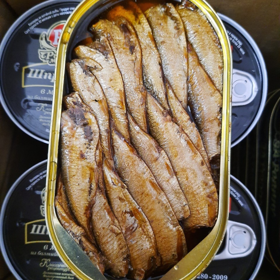 [Hộp 175gr] Cá Trích Nga ngâm dầu - Hàng xách tay