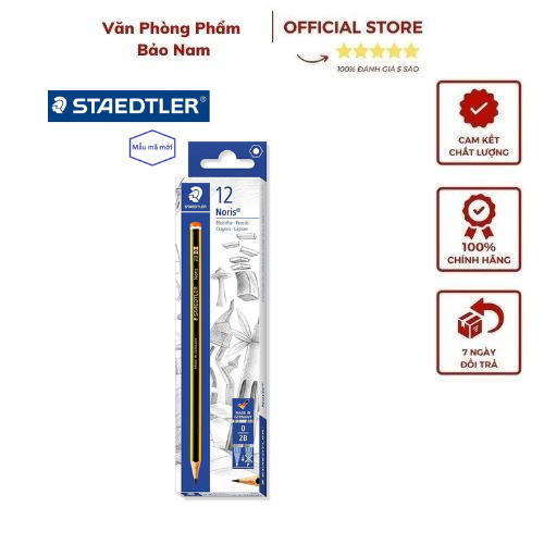 Hộp 12 cái bút chì đức staedtler 120-2b chính hãng - bút chì có độ cứng: 2b.