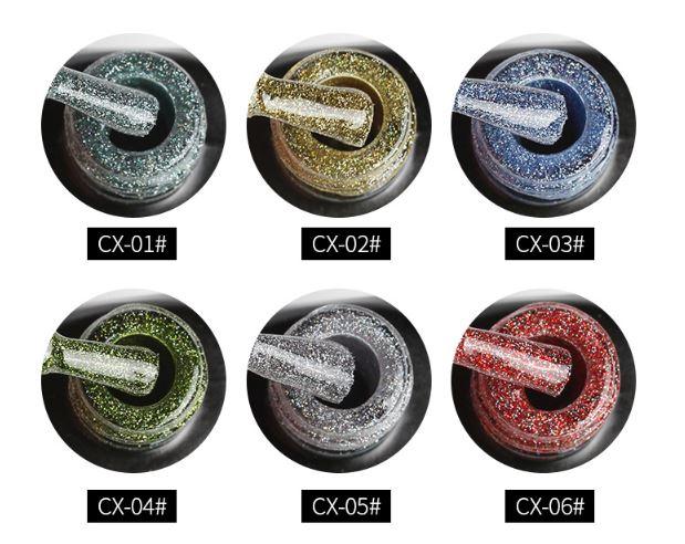 Sơn gel AS chọn lẻ 6 màu nhũ mịn CX