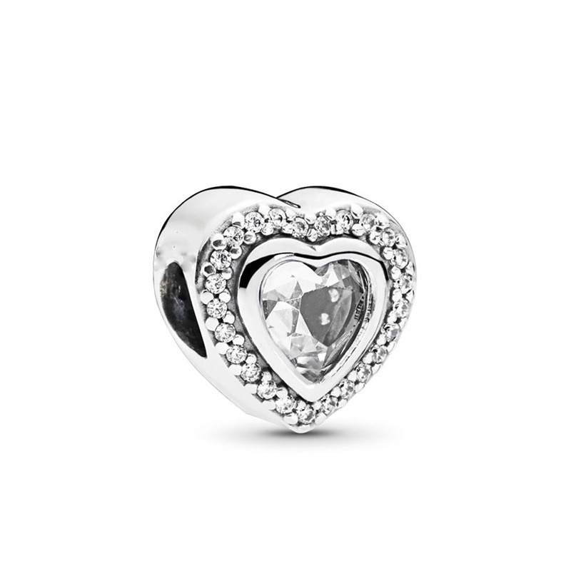 [Hạt charm bạc 925] [Hạt charm pandora] Hạt charm đính đá kiểu Pandora cao cấp YAC07
