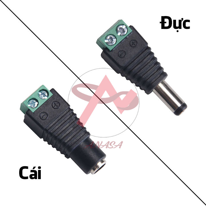 Jack DC Nối Nguồn Đực/Cái