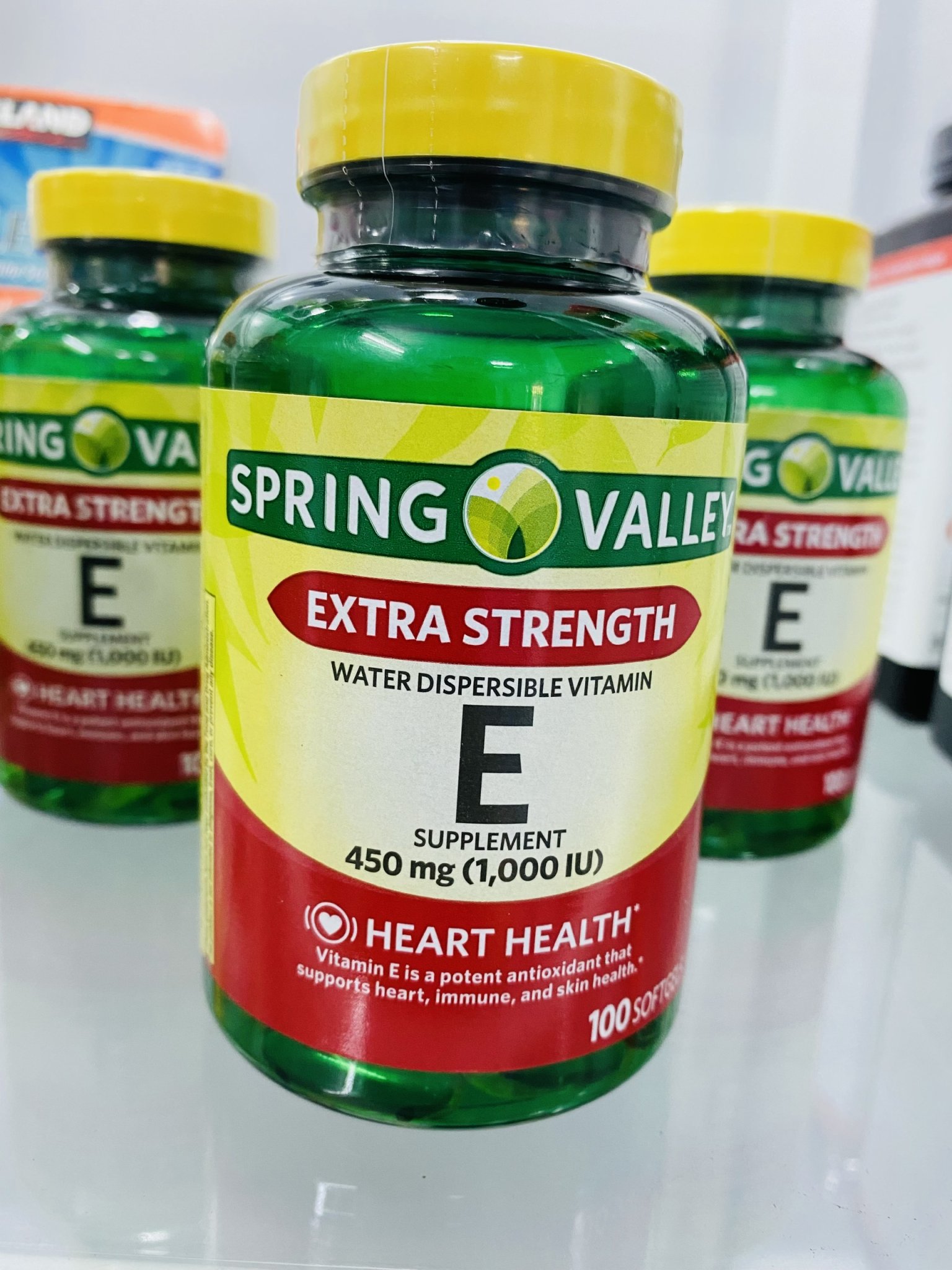 Viên Uống Spring Valley Extra Strength Vitamin E 450mg (1000IU) 100 viên