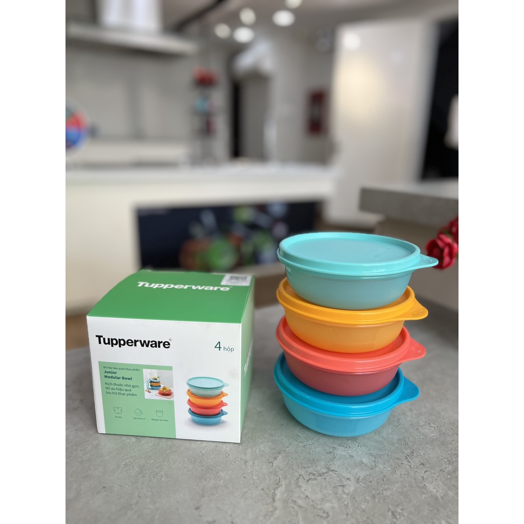 Bộ hộp bảo quản thực phẩm junior modular bowl 300ml tupperware chính hãng