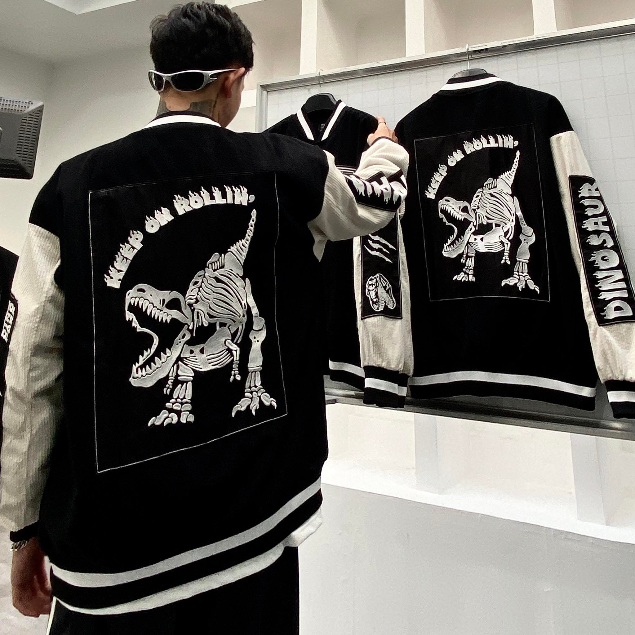 ÁO KHOÁC FF DINOSAUR VARSITY JACKET