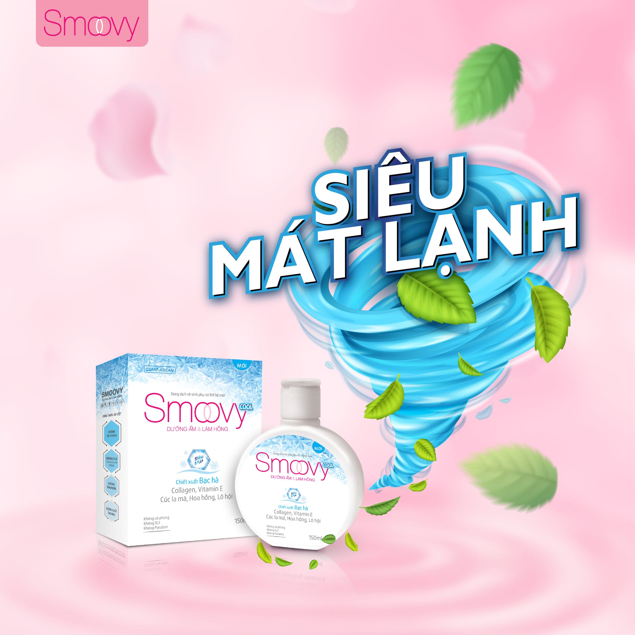 [Lấy mã giảm thêm 30%]smoovy cool dung dịch vệ sinh phụ nữ thế hệ mới