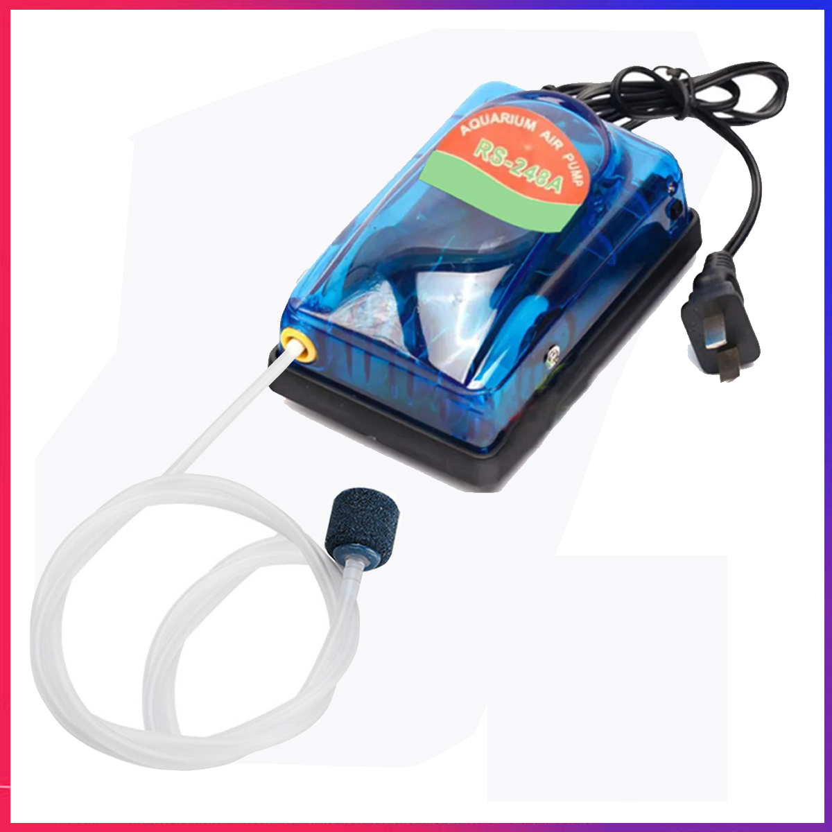 Ultra-durable 3pin 248a (3w-3.5L/min) oxygen outlet for mini aquarium fish tank, waterweeds