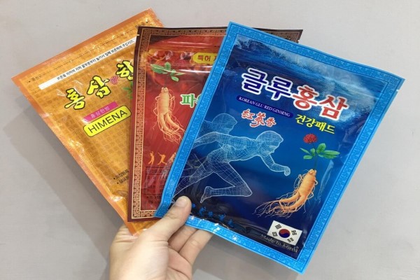 [HCM - Nhiều Mẫu] Cao Dán Hồng Sâm Hàn Quốc - túi 20 miếng
