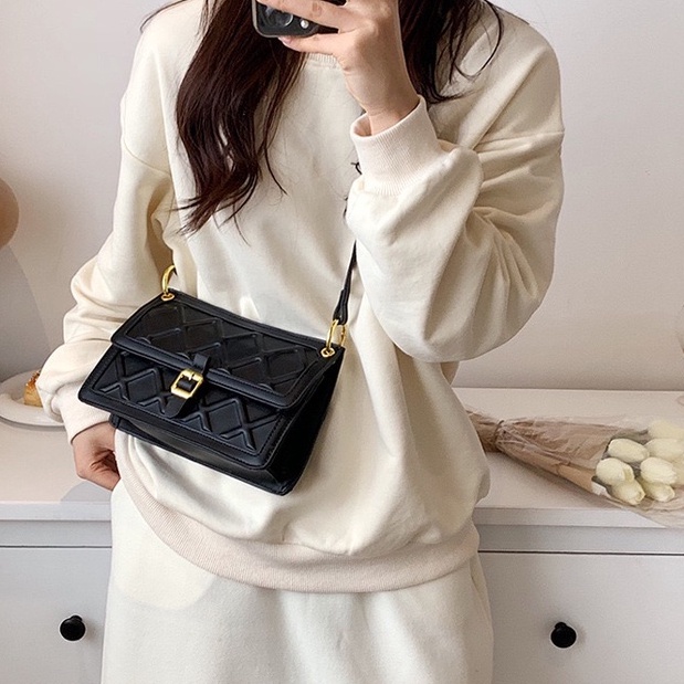 Faya - Túi xách T1142 dáng thang da dập 3D độc đáo