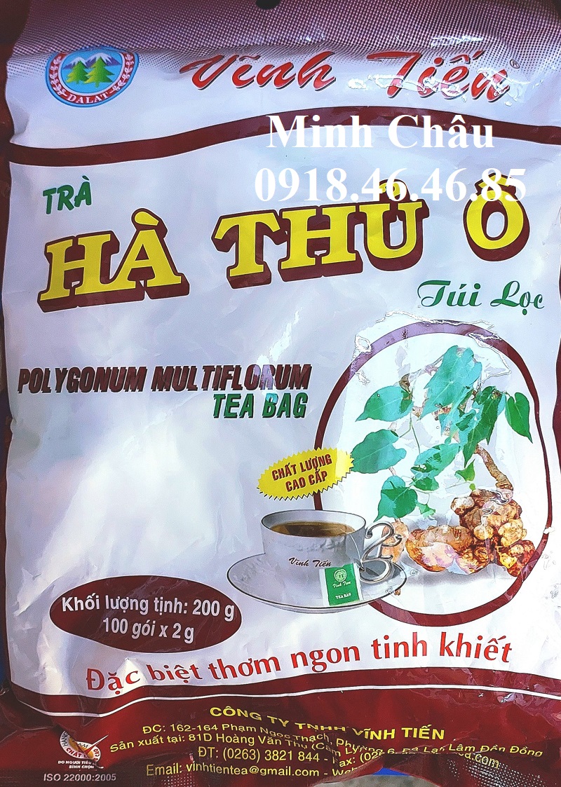[HCM]Trà Hà Thủ Ô bịch 100 gói Vĩnh Tiến