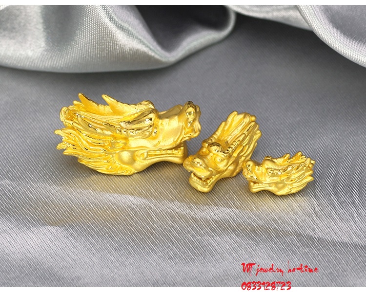 Charm Đầu rồng vàng 9999