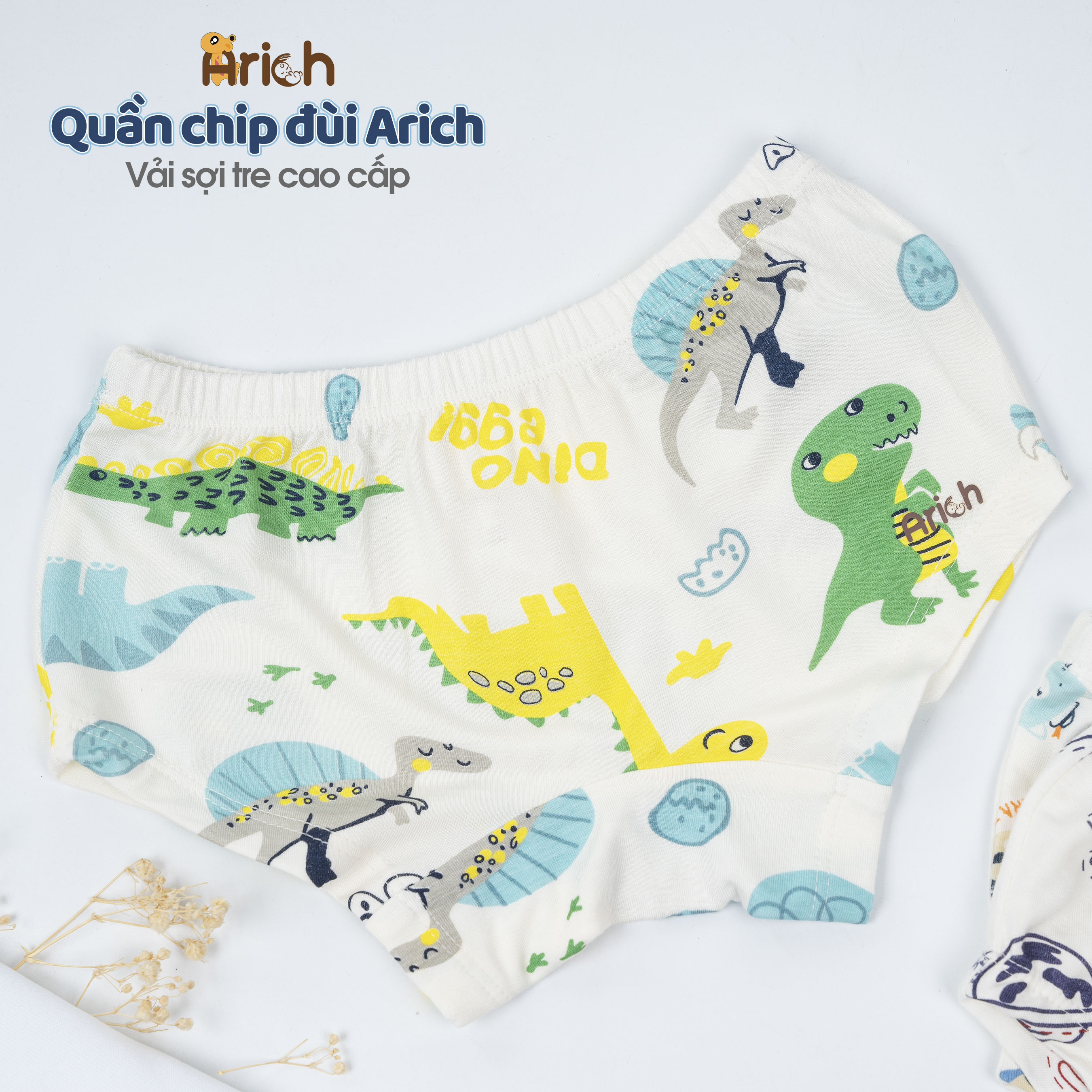 Quần Chip Arich vải sợi tre mềm mát dành cho bé trai bé gái