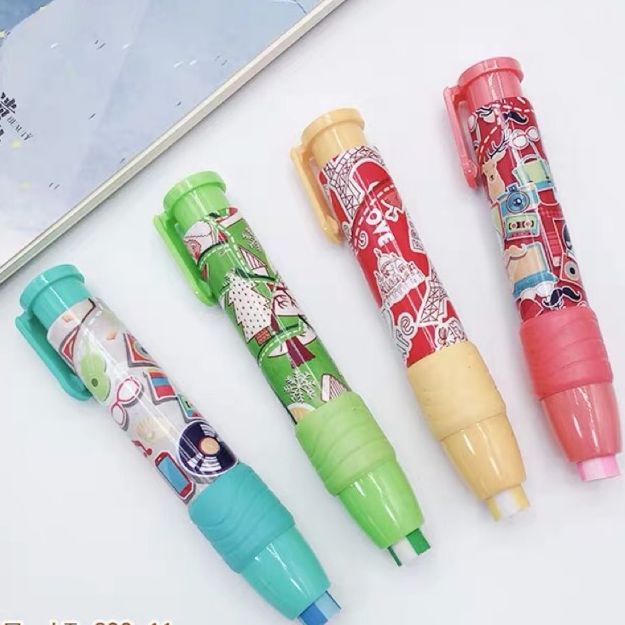 Combo 2 cây gôm bấm tẩy bút chì Lantu