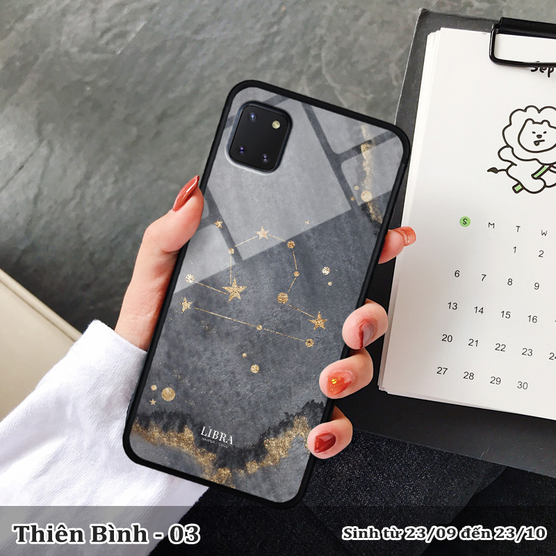 Ốp kính Samsung Note 10 Lite in cung hoàng đạo