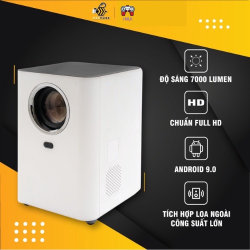 Máy chiếu mini beecube xtreme chiếu độ phân giải full hd- hỗ trợ đầu vào 4k- bảo hành 12 tháng
