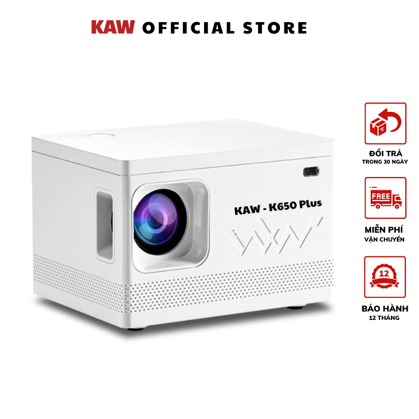 máy chiếu mini, máy chiếu phim tại nhà, máy chiếu gia đình, Máy chiếu mini KAW K650 Plus, Hệ điều hành android tải Youtube, Netflix ... Bảo hành 1 đổi 1 toàn quốc