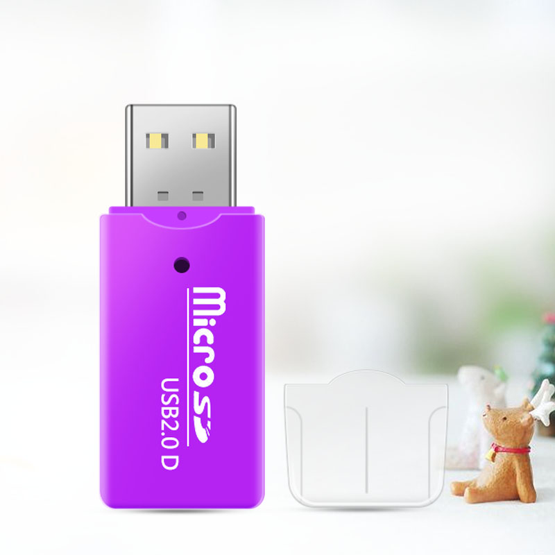 Portable Mini Usb 20 Reader Supports Tf Sd Mobile Memory Card Pc Laptops Mini Portable USB 2.0 TF Micro SD Memory Card Reader for PC Laptop Computer