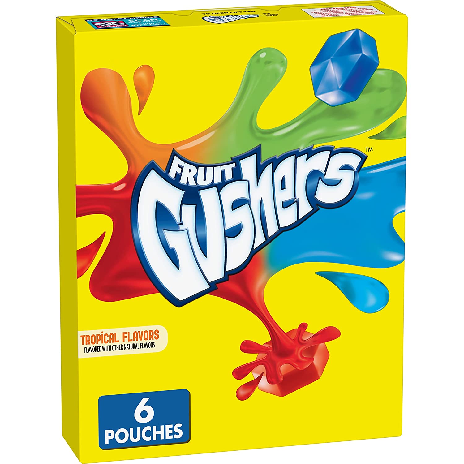 Đồ Ăn Nhẹ Hương Trái Cây Nhiệt Đới, Không Chứa Gluten, Gushers Fruit Flavored Snacks, Tropical, Gluten Free