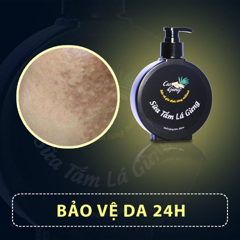 Sữa tắm tinh chất Lá Gừng THIÊN NHIÊN VIỆT chăm sóc da toàn diện