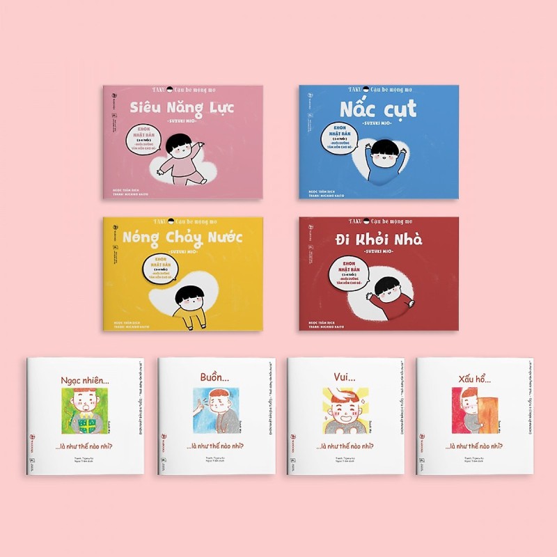 Mua Combo 8 cuốn sách Ehon Điều kỳ diệu của cảm xúc và Taku - Cậu bé mộng mơ (Tặng cuốn Những Câu Chuyện Kinh Điển)