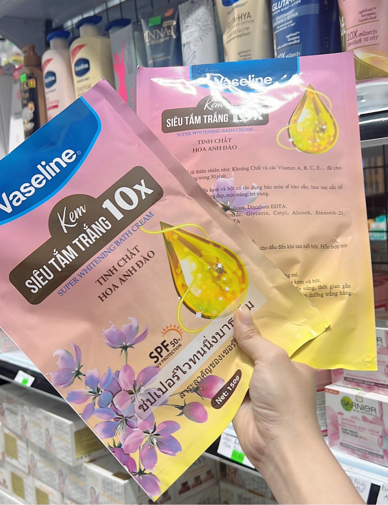 Kem siêu tắm trắng 10x Vaseline THÁI LAN