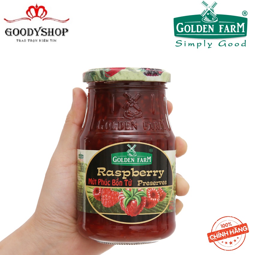 Mứt phúc bồn tử golden farm 450g goodyshop