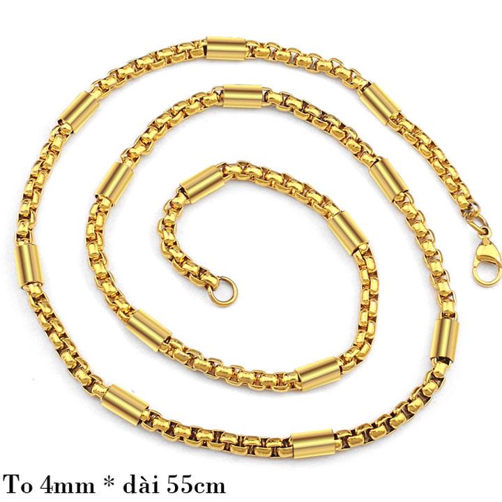 Vòng cổ nam mạ vàng 24k