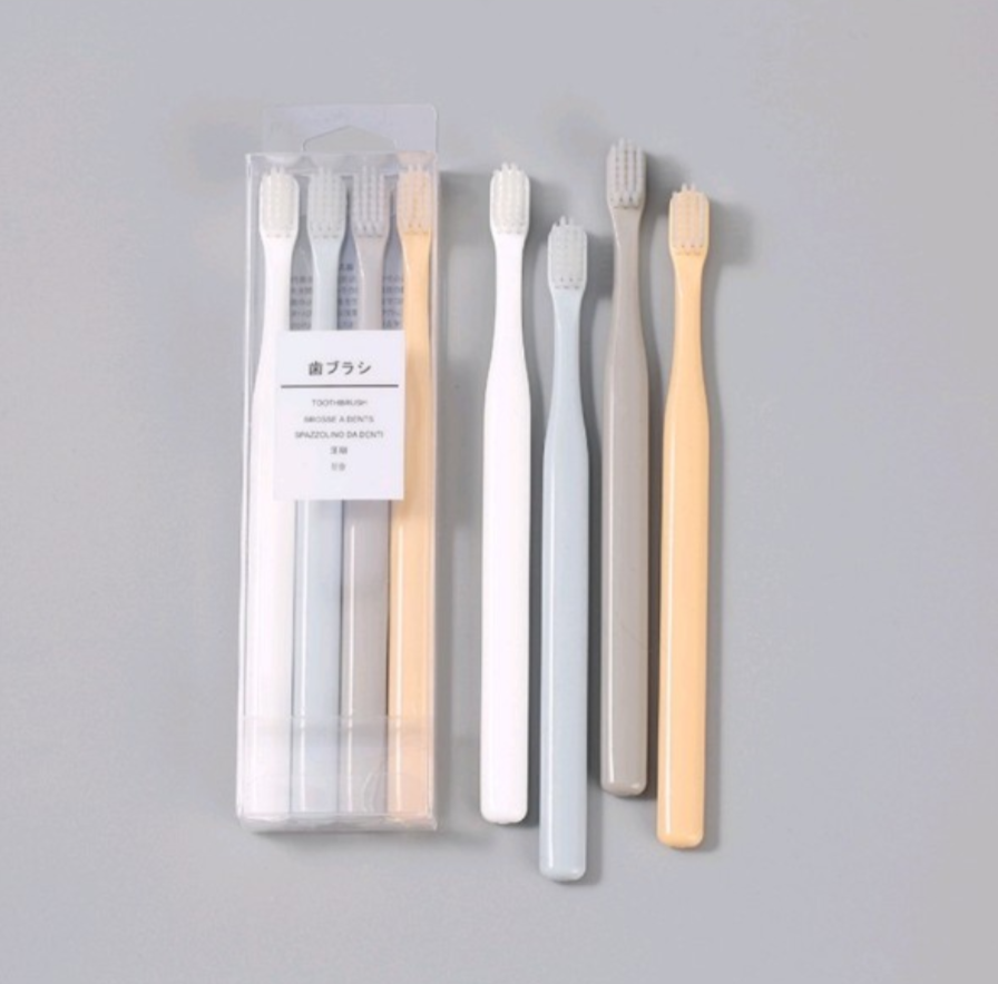 Combo 4 cây bàn chải đánh răng Muji Nhật