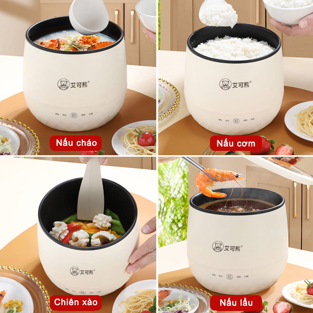 Nồi Cơm Điện Mini Thông Minh Đa Năng, Không Dính