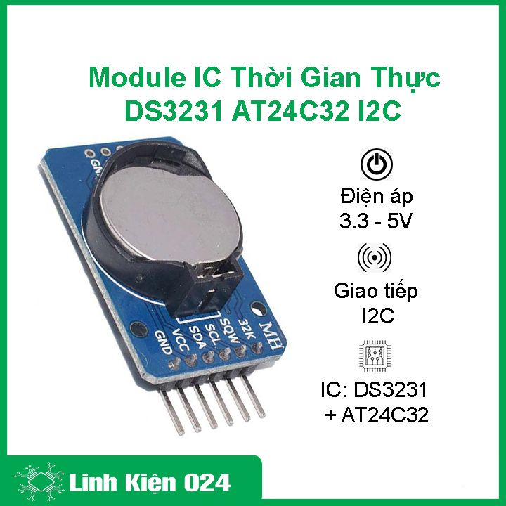 Module ic thời gian thực ds3231 at24c32 i2c