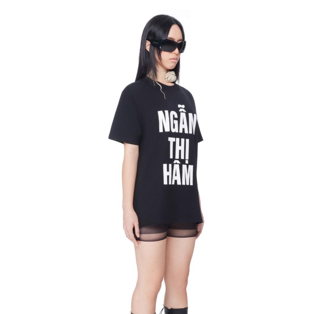 Áo Thun Tlinh "Ghệ" Two-Sided Black T-shirt