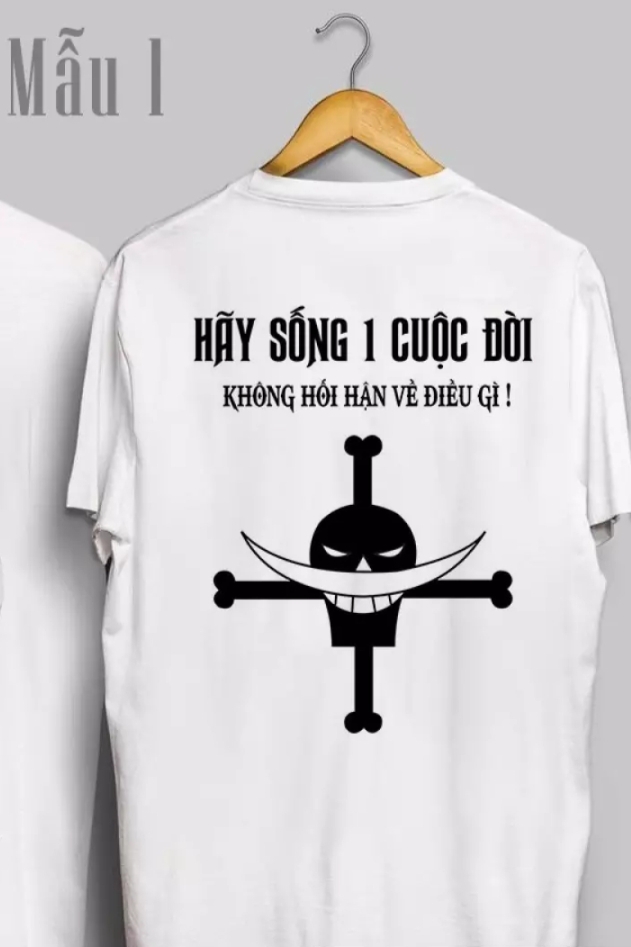 [HCM]Áo thun nam nữ form rộng Hàn Quốc In Hình Hãy Sống 1 Cuộc Đời Không Hối Tiếc Về Điều Gì độc đẹp vải dày mịn mát đường may sắc sảo không phai màu không dính giặt