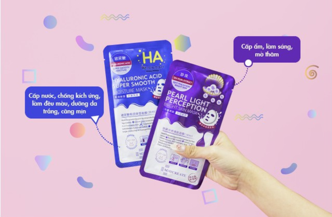 Hộp 20 miếng Mặt nạ HA cấp nước dưỡng chất cho da