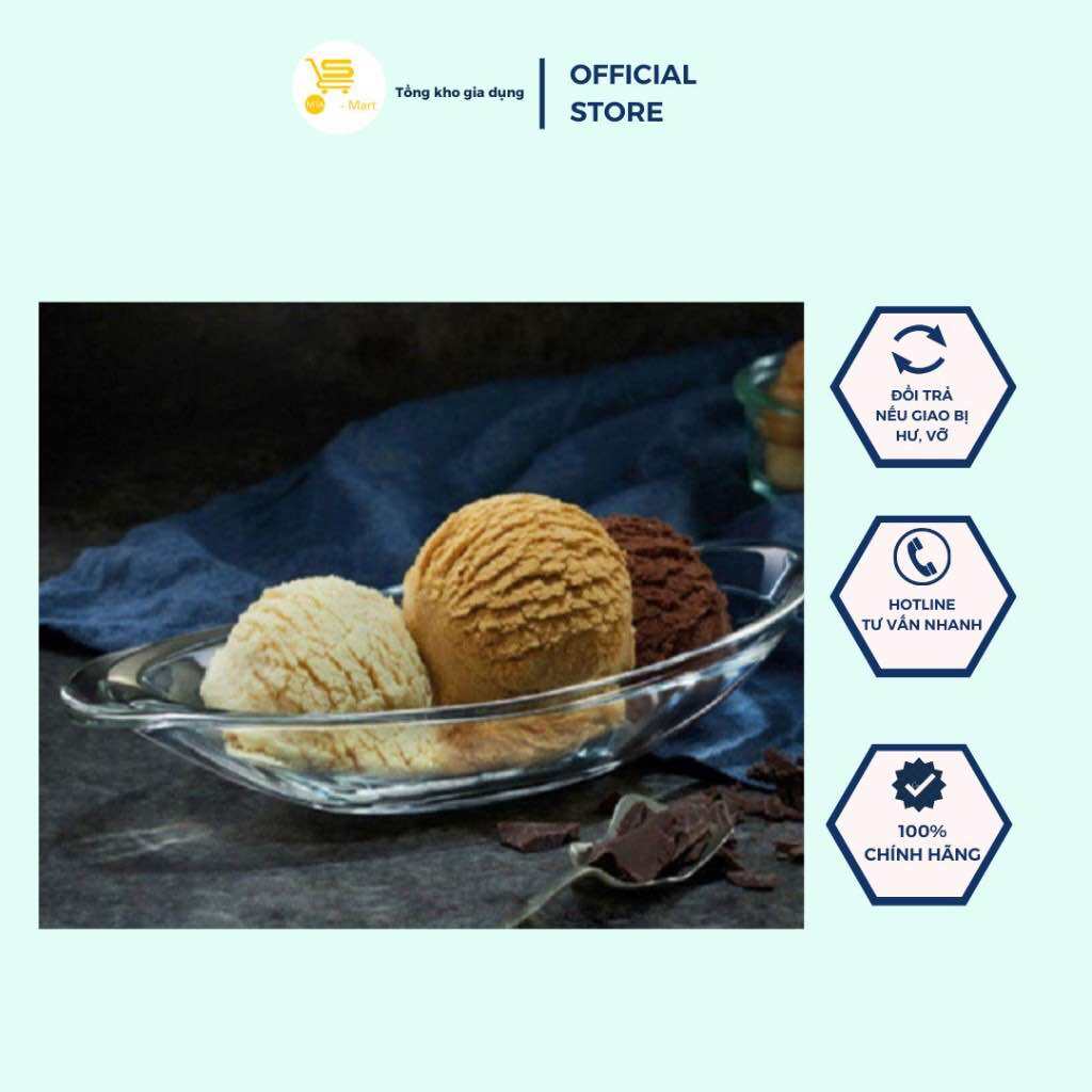 Dĩa Thuyền, Dĩa Thuỷ Tinh Ocean Alaska Trong Suốt, Cao Cấp | MTA-MART