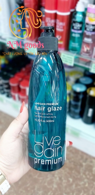 Gel Livegain Premium Hair Glaze ( Natural - Mềm) nhập khẩu