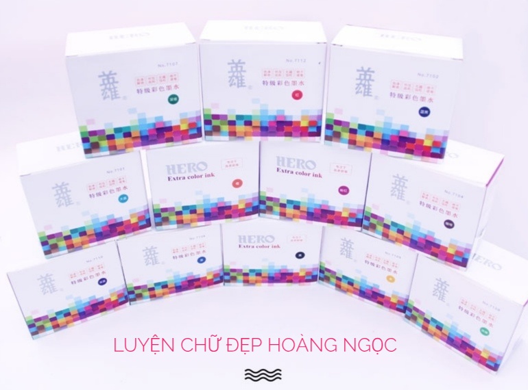 [HCM]Mực bút máy - Mực Hero 40ml