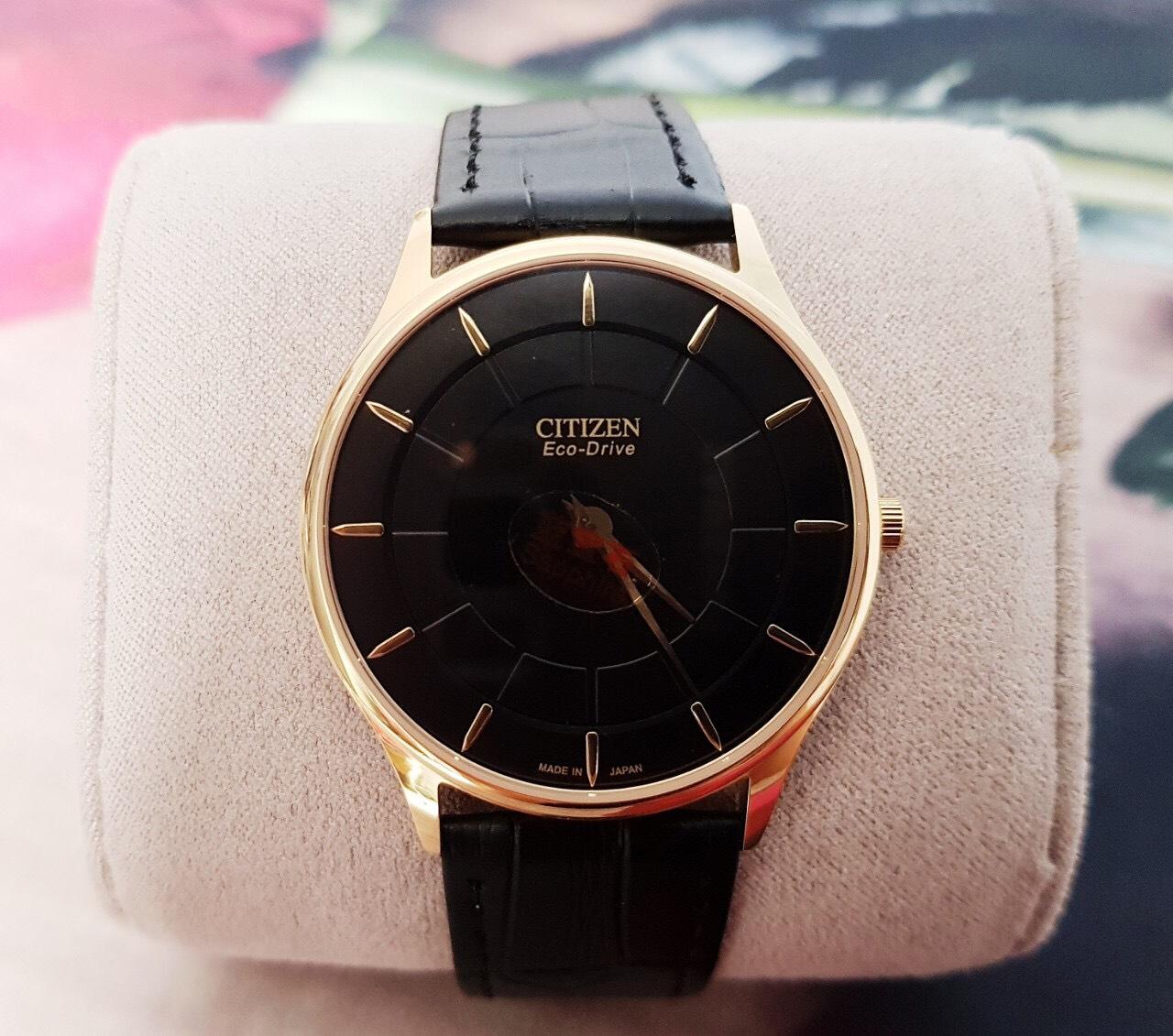 [HCM]Đồng hồ thời trang nam CITIZENNO79 2 Kim Dây Da - Size 38 mm