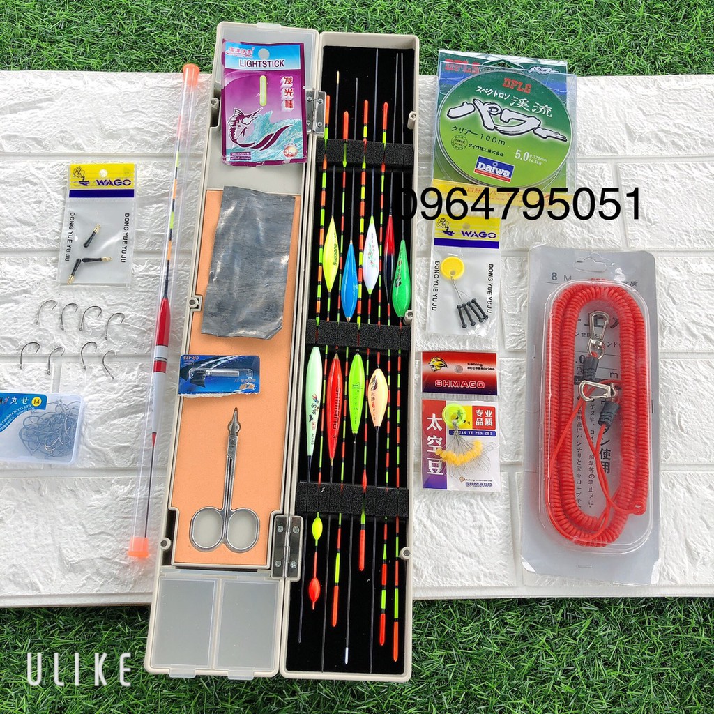 Combo phao câu đài kèm phụ kiện (cam kết bảo hành đổi trả trong 2 tuần đầu)