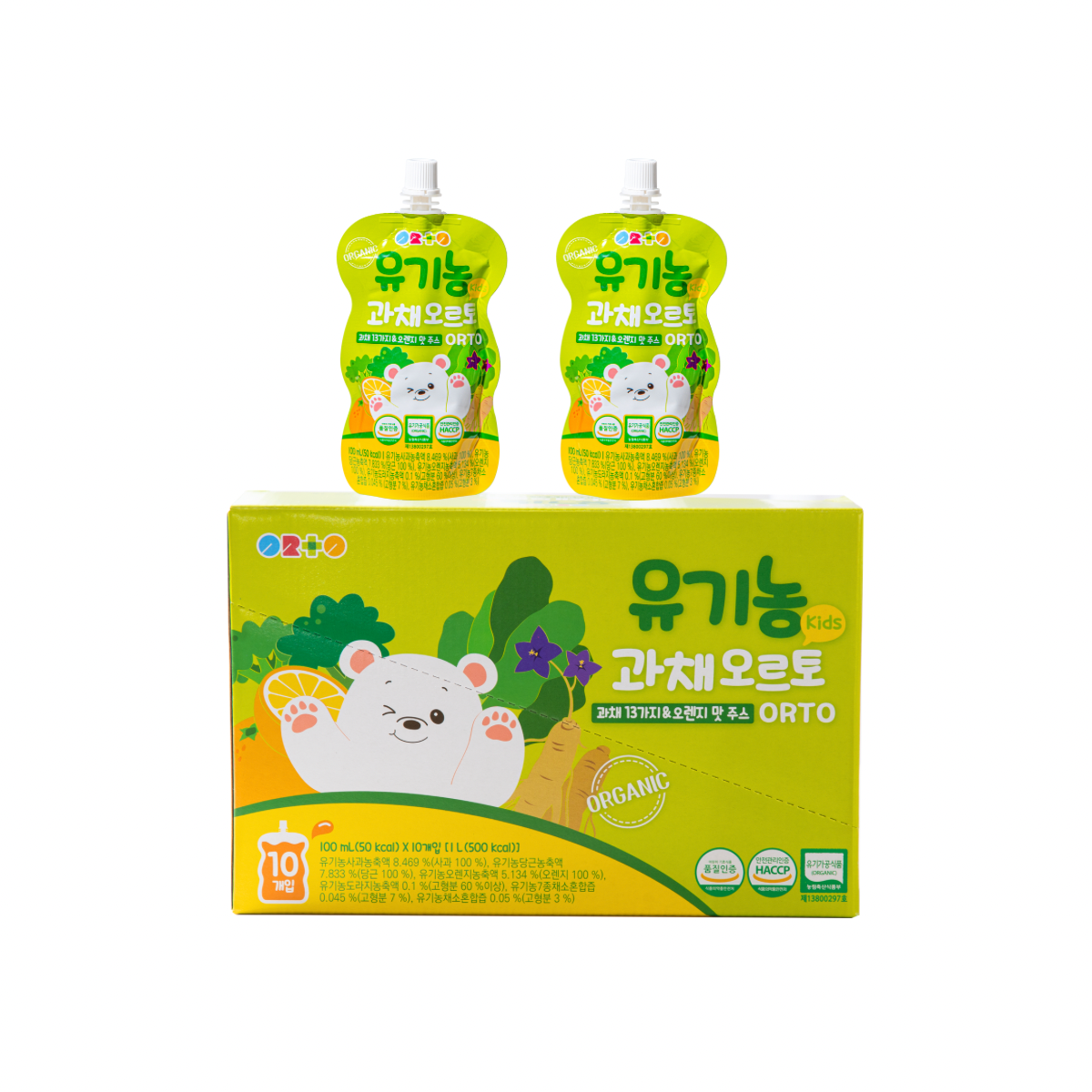 Nước orto bổ sung chất xơ organic