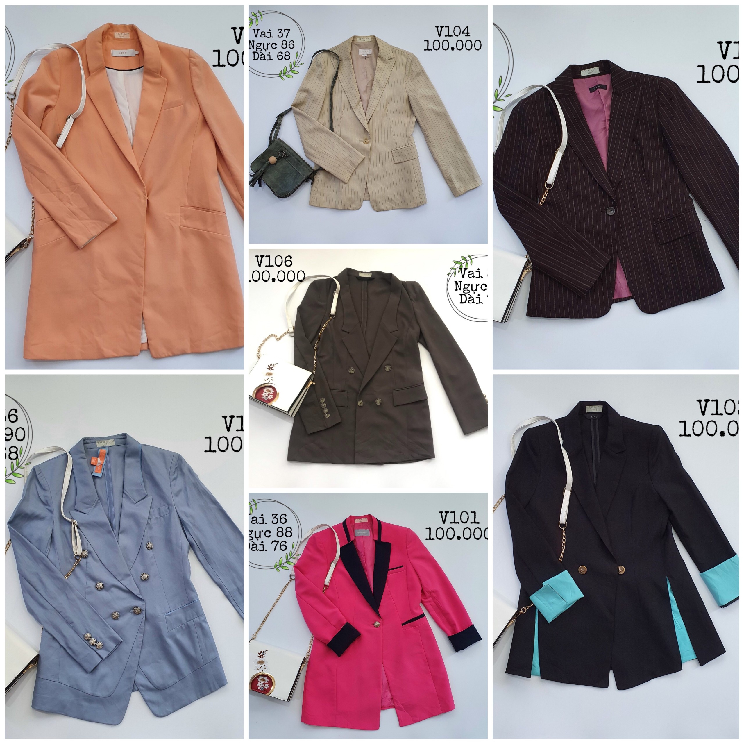 Vest, blazer nữ [2hand] đồng giá 100k