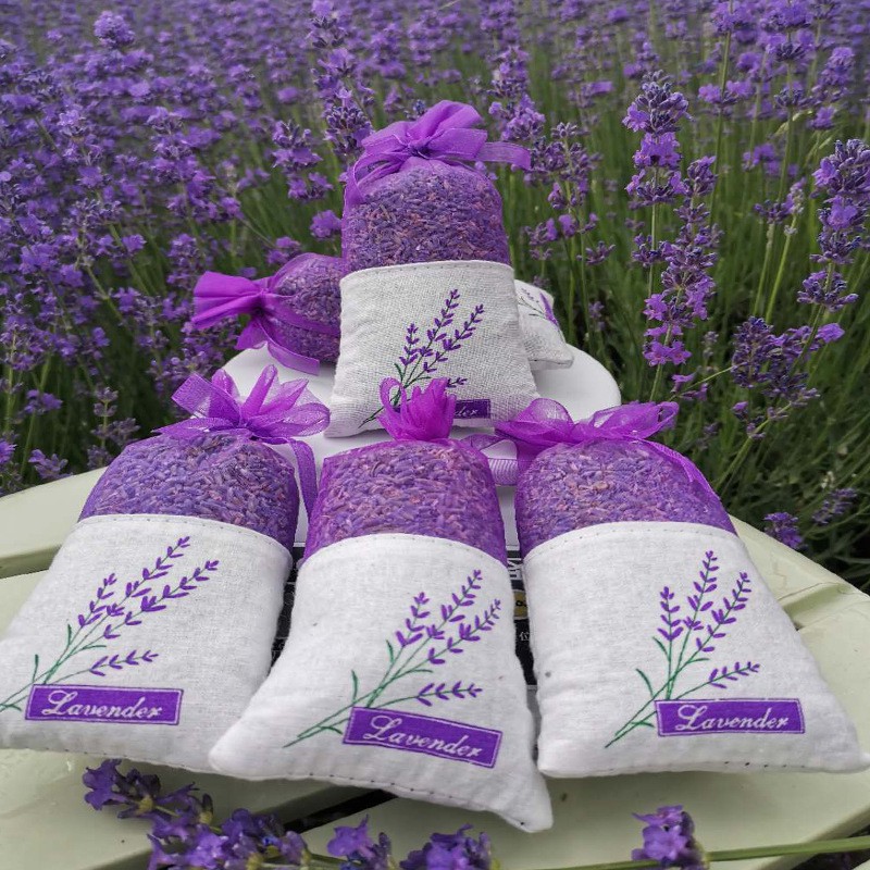 Sẵn hcm túi thơm hoa oải hương, túi thơm lavender, túi thơm để phòng, để tủ quần áo