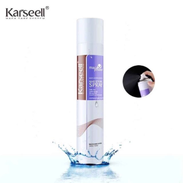 Gôm xịt cứng tóc Karseell Spray Italy 380ml