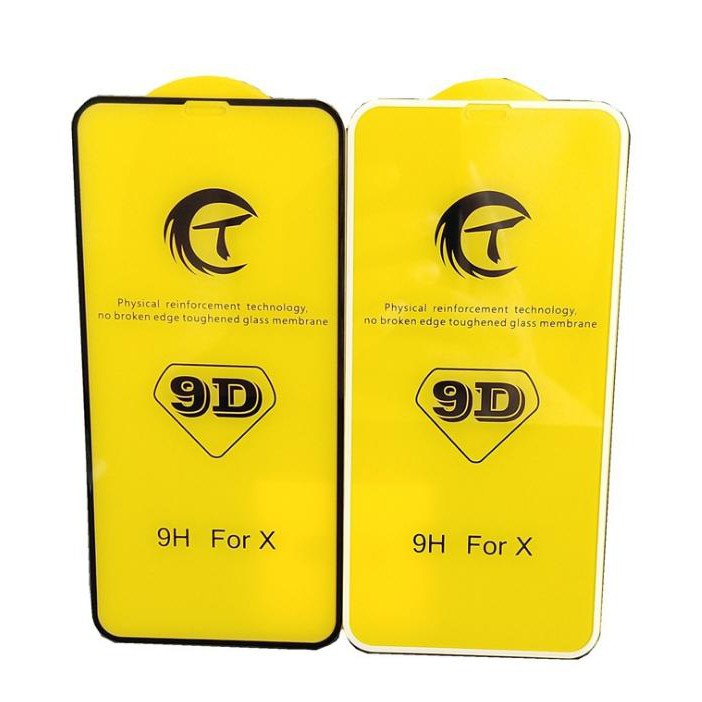 [HCM]Kính cường lực iphone 9D full màn cho Iphone 6/6s/6plus/7/7s/7plus/8/8plus/X/XsMax